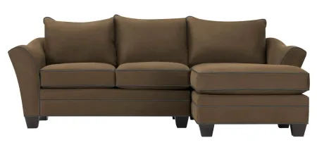 Foresthill 2-pc. Right Hand Chaise Sectional Sofa in Suede So Soft Mineral/Slate by H.M. Richards