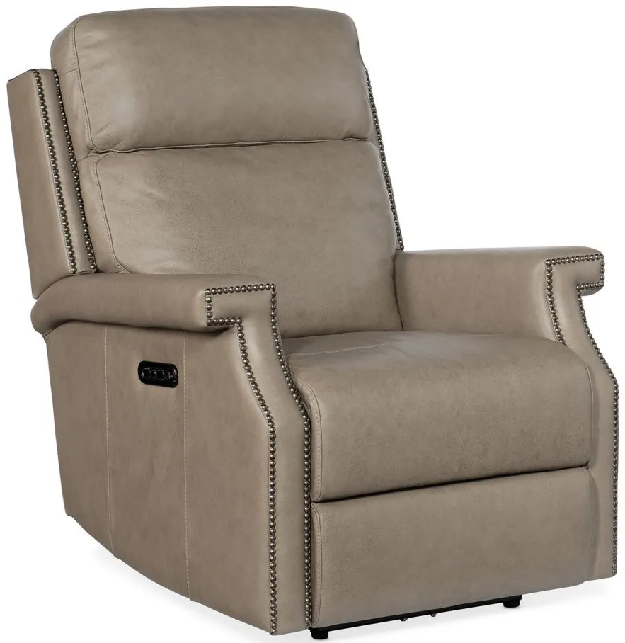 Vaughn Zero Gravity Recliner with Power Headrest in Shattered Stone by Hooker Furniture