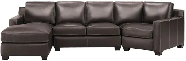 Anaheim Leather 3-pc. Sectional