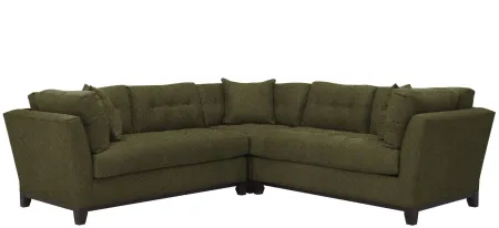 Cityscape 3-pc. Symmetrical Sectional in Suede So Soft Pine by H.M. Richards