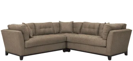 Cityscape 3-pc. Symmetrical Sectional in Suede So Soft Mineral by H.M. Richards