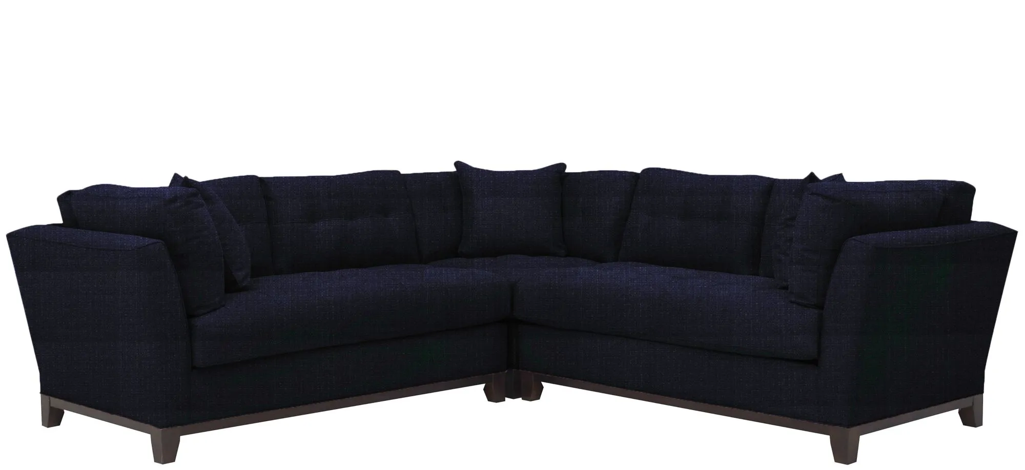 Cityscape 3-pc. Symmetrical Sectional in Sugar Shack Navy by H.M. Richards