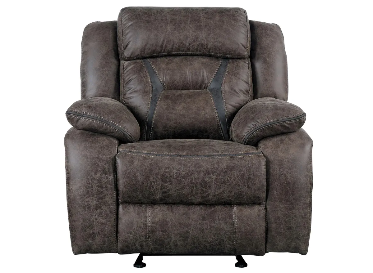 Liatris Glider Recliner in Gray by Homelegance