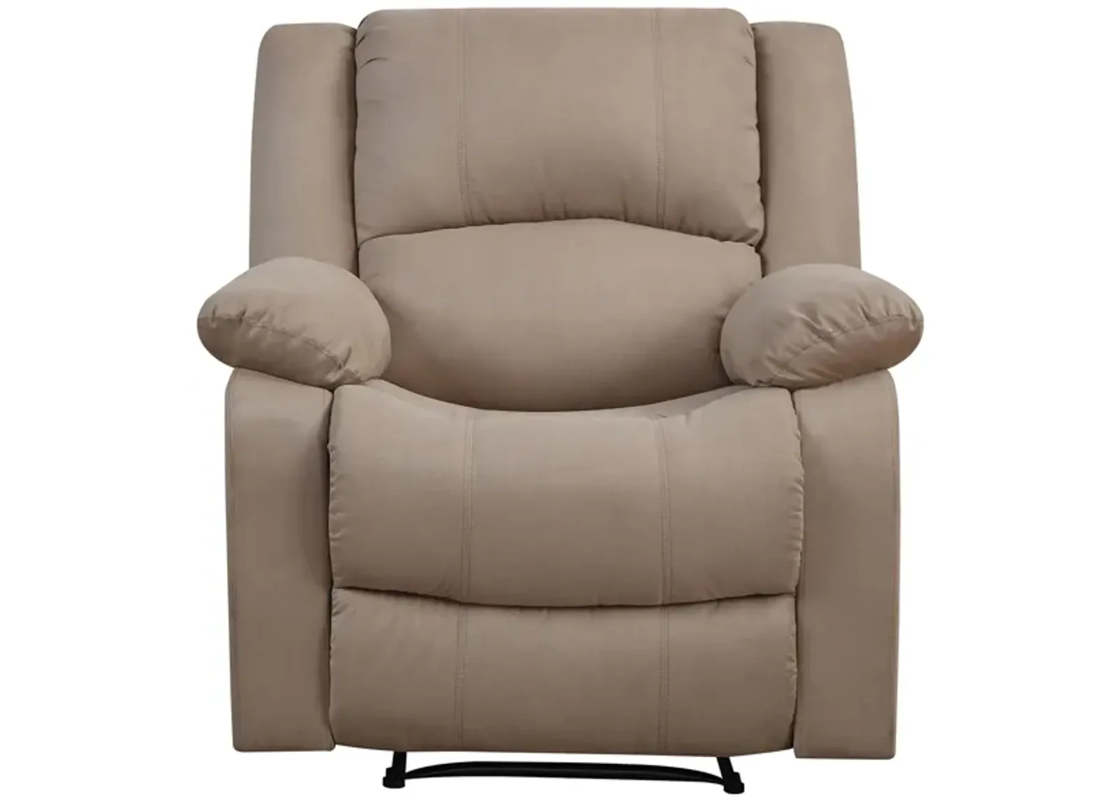 Pierce Manual Recliner in Beige by Lifestyle Solutions