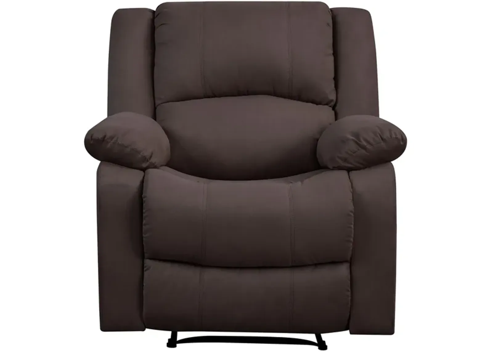 Pierce Manual Recliner in Chocolate by Lifestyle Solutions