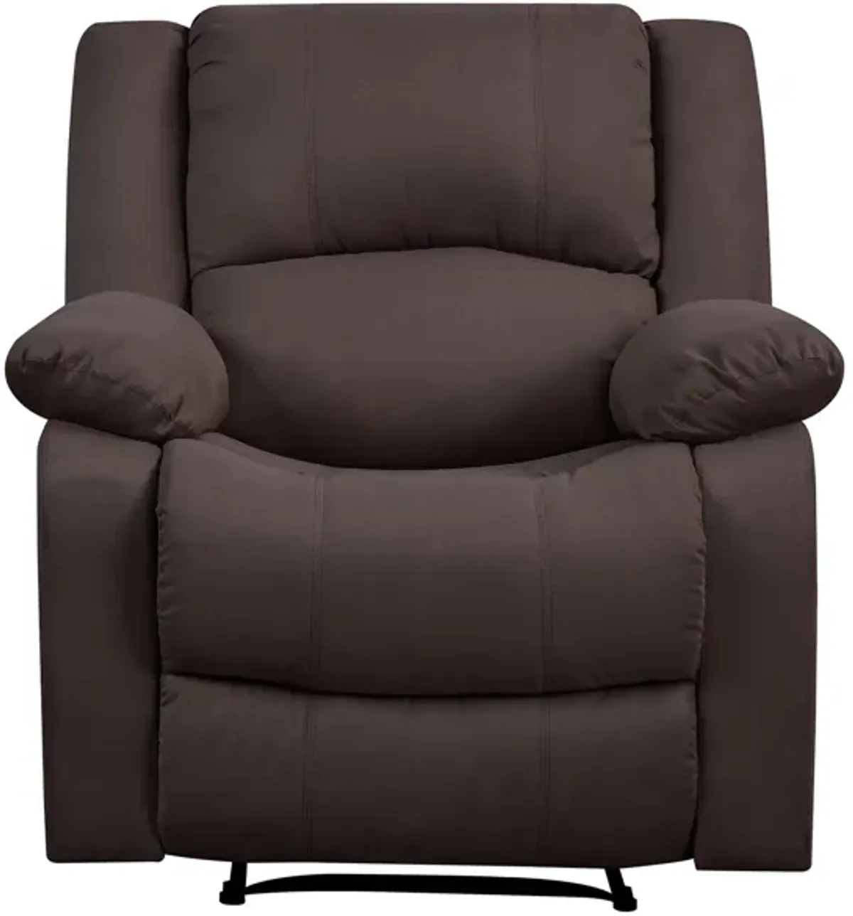 Pierce Manual Recliner in Chocolate by Lifestyle Solutions