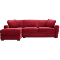 Artemis II 2-pc. Full Sleeper Left Hand Facing Sectional Sofa in Gypsy Scarlet by Jonathan Louis