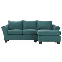 Foresthill 2-pc. Right Hand Chaise Sectional Sofa in Santa Rosa Turquoise by H.M. Richards