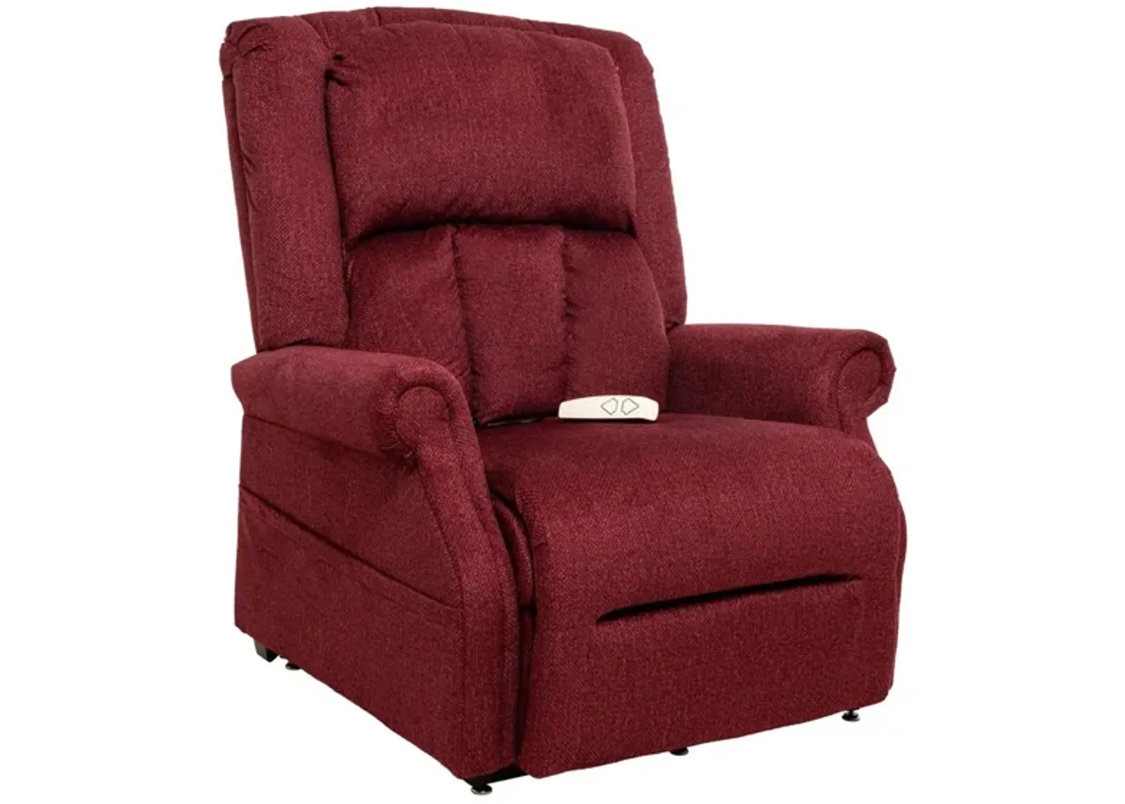 FDA Certified Lunar Heavy Duty Power Lift Recliner in Wine by Bellanest