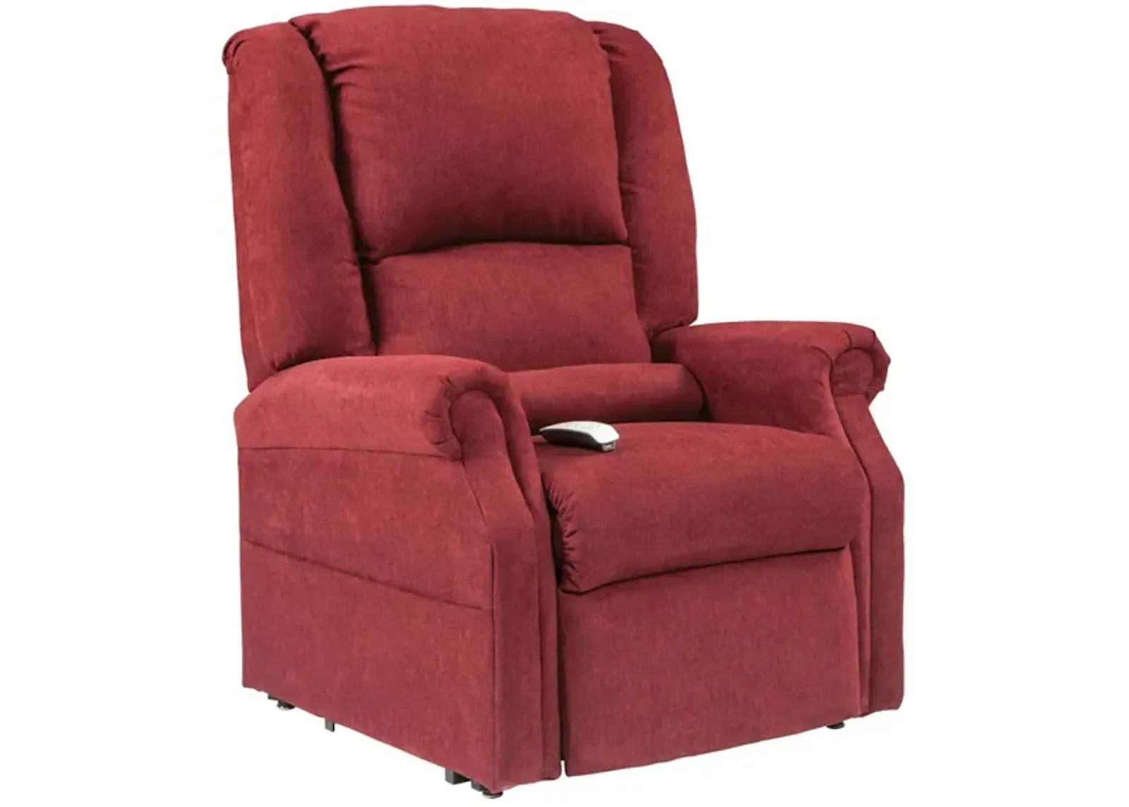 FDA Certified Juno Power Lay Flat Lift Recliner in Burgundy by Bellanest