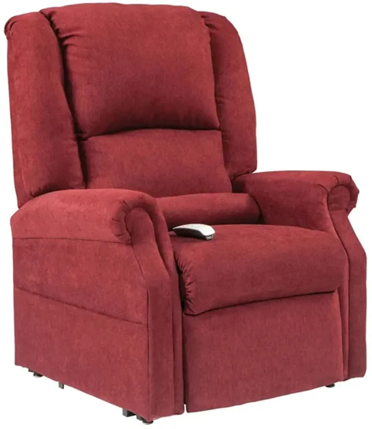 FDA Certified Juno Power Lay Flat Lift Recliner in Burgundy by Bellanest