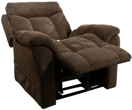 Domino Power Lift Recliner in Chocolate by Bellanest