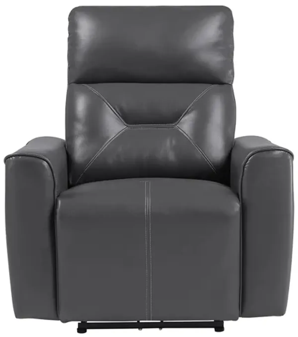 Sonata Power Reclining Chair With Usb Port in Dark Gray by Homelegance