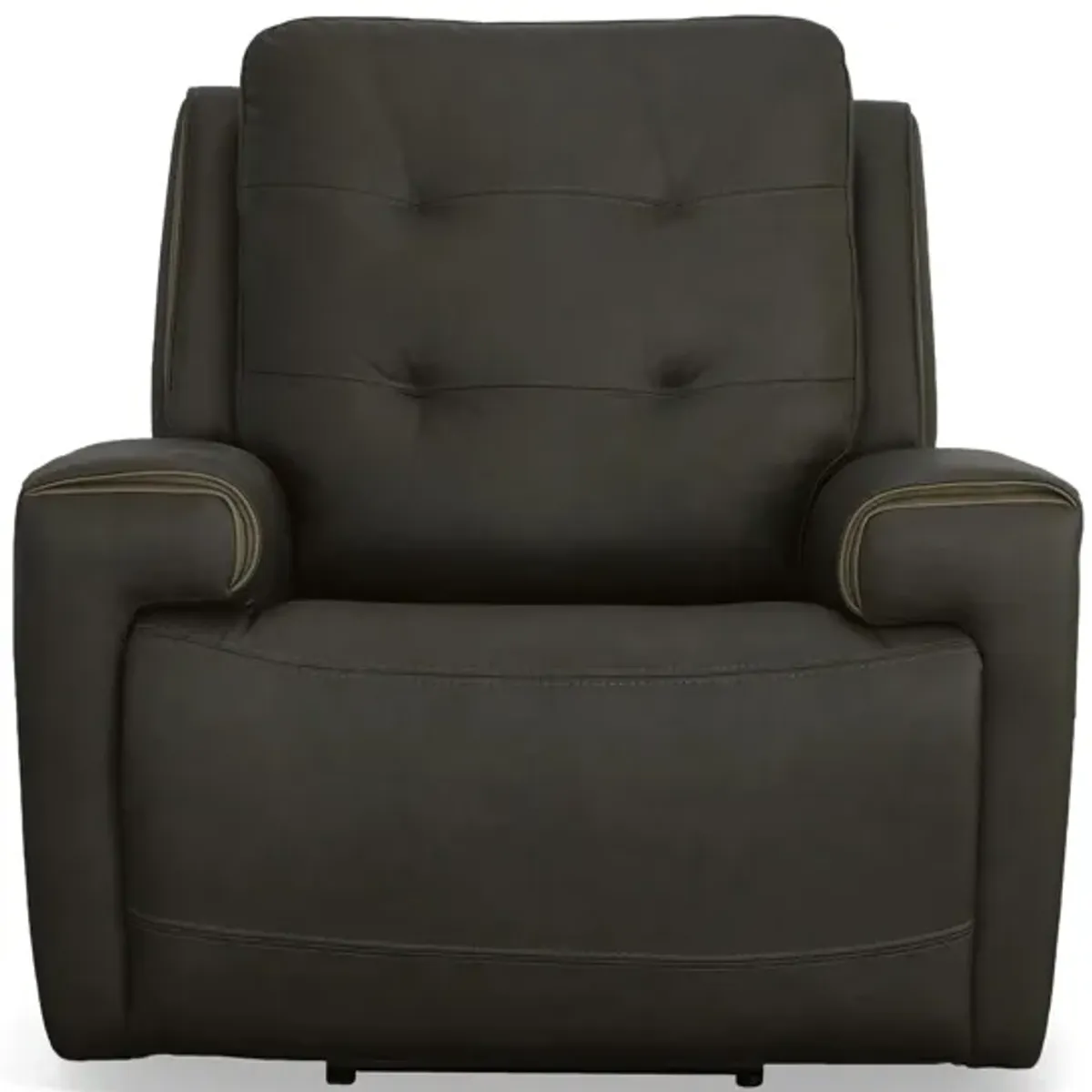 Iris Power Recliner w/ Power Headrest in Charcoal by Flexsteel