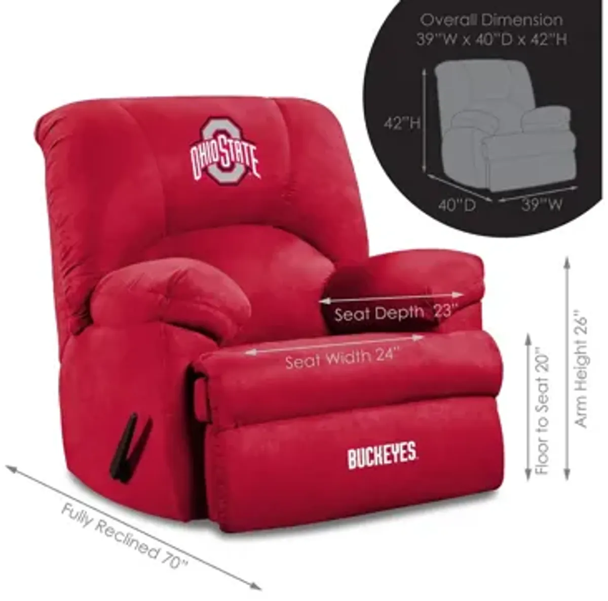 NCAA Rocker Recliner