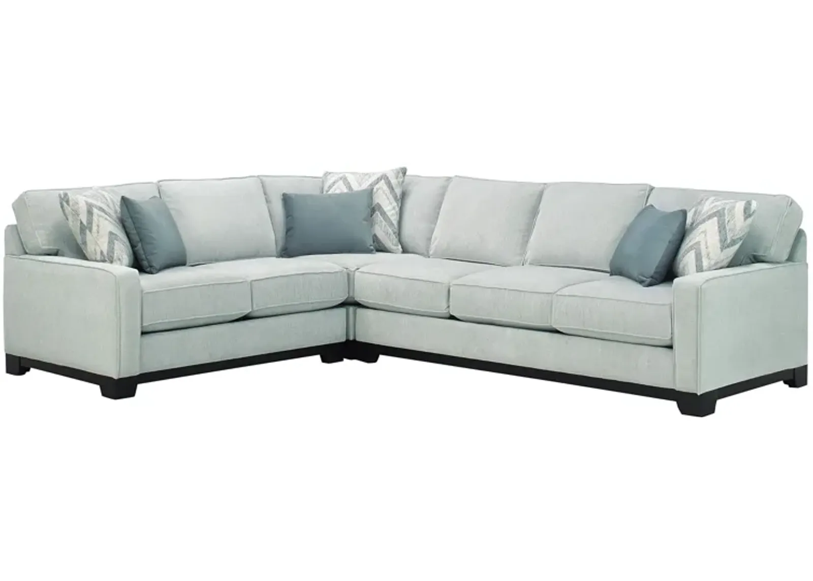 Arlo 3-pc. Sleeper Sectional Sofa in Suede Dove by Jonathan Louis