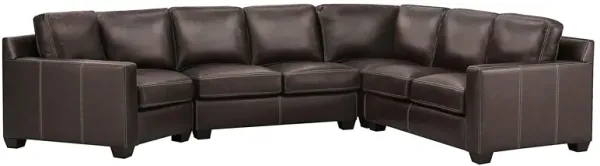 Anaheim Leather 4-pc. Sectional