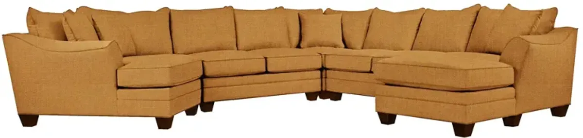 Foresthill 5-pc. Right Hand Facing Sectional Sofa in Elliot Sunflower by H.M. Richards