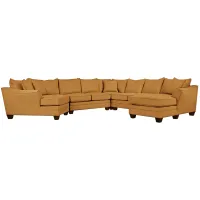 Foresthill 5-pc. Right Hand Facing Sectional Sofa in Elliot Sunflower by H.M. Richards