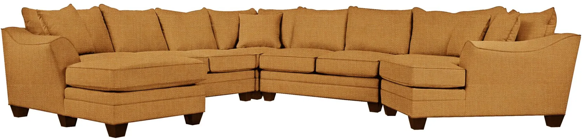 Foresthill 5-pc. Left Hand Facing Sectional Sofa in Elliot Sunflower by H.M. Richards
