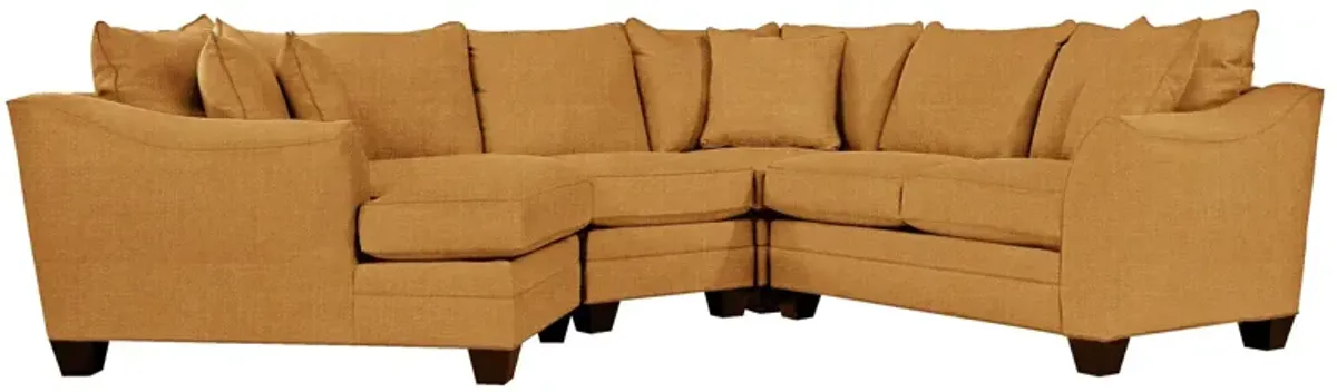 Foresthill 4-pc. Left Hand Cuddler Sectional Sofa in Elliot Sunflower by H.M. Richards