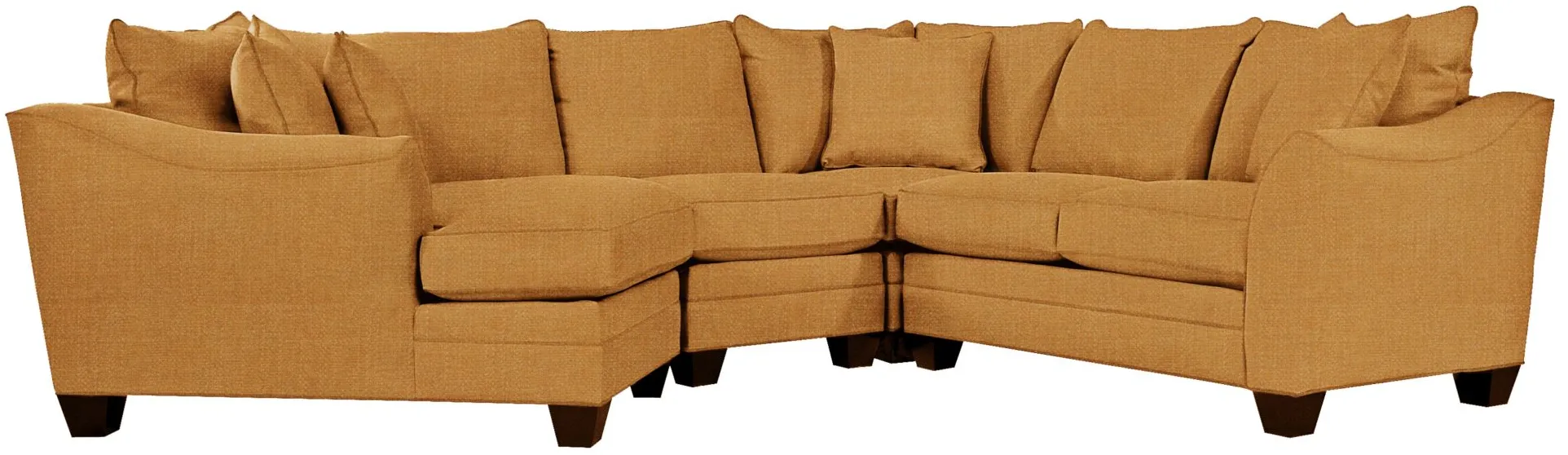 Foresthill 4-pc. Left Hand Cuddler Sectional Sofa in Elliot Sunflower by H.M. Richards