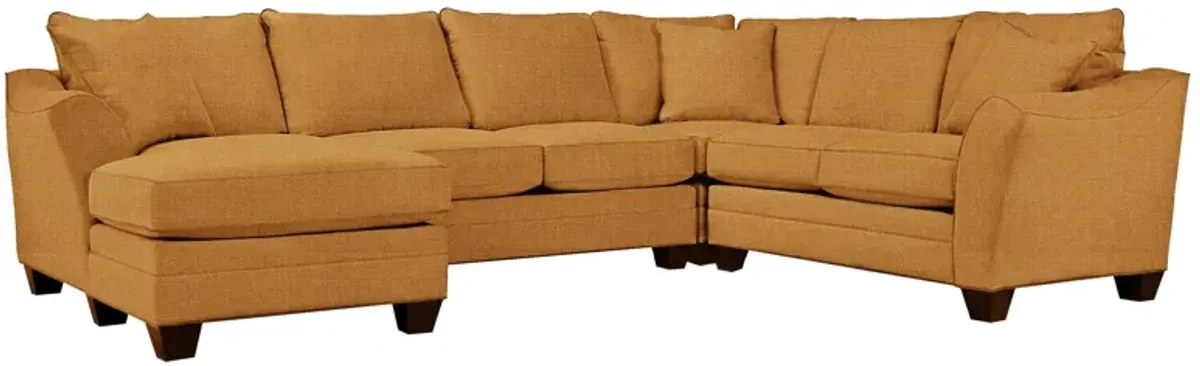 Foresthill 4-pc. Left Hand Chaise Sectional Sofa in Elliot Sunflower by H.M. Richards