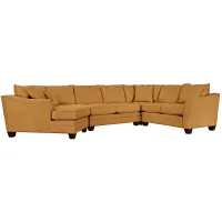 Foresthill 4-pc. Left Hand Cuddler with Loveseat Sectional Sofa in Elliot Sunflower by H.M. Richards