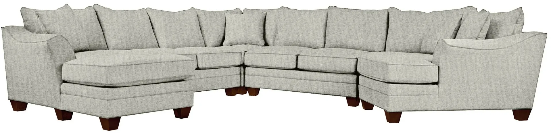 Foresthill 5-pc. Left Hand Facing Sectional Sofa in Elliot Smoke by H.M. Richards