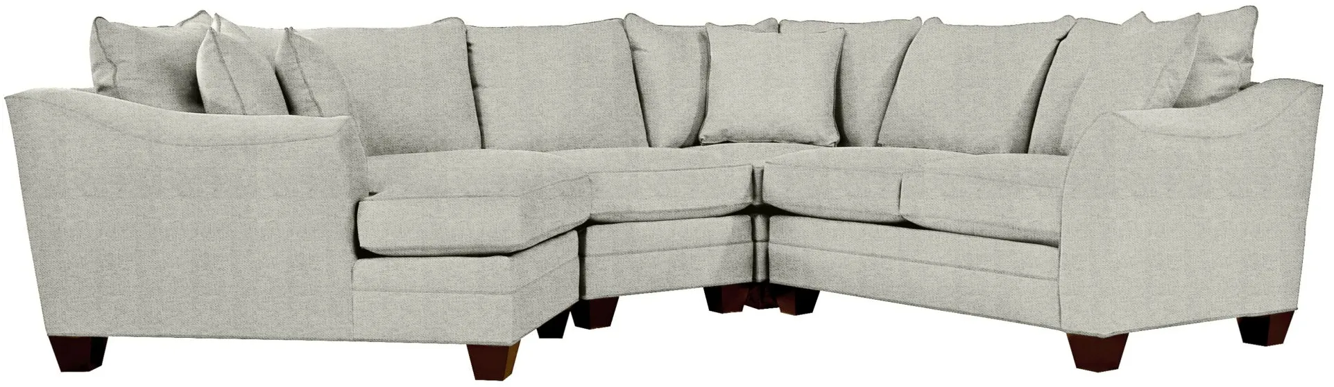 Foresthill 4-pc. Left Hand Cuddler Sectional Sofa in Elliot Smoke by H.M. Richards