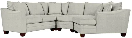 Foresthill 4-pc. Right Hand Cuddler Sectional Sofa in Elliot Smoke by H.M. Richards