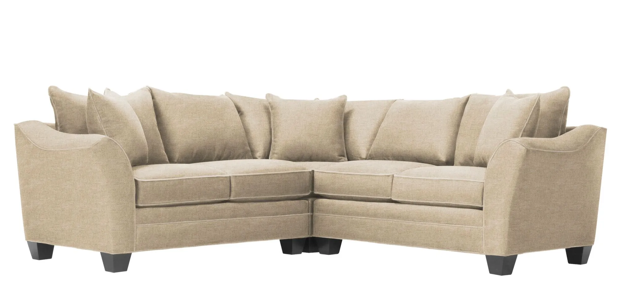 Foresthill 3-pc. Symmetrical Loveseat Sectional Sofa in Santa Rosa Linen by H.M. Richards