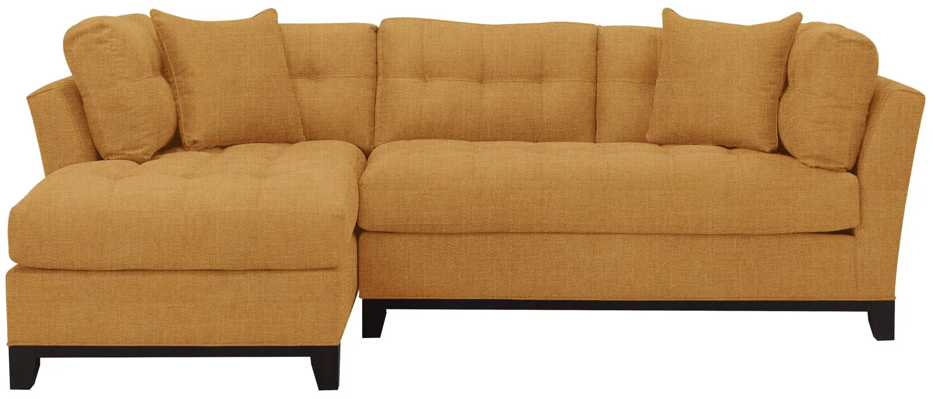 Cityscape 2-pc. Sectional in Elliot Sunflower by H.M. Richards