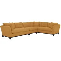 Cityscape 3-pc. Sectional in Elliot Sunflower by H.M. Richards
