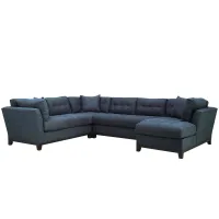Cityscape 4-pc. Sectional in Elliot Eclipse by H.M. Richards