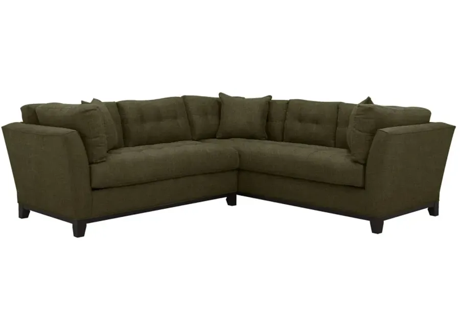 Cityscape 2-pc. Sectional in Elliot Avocado by H.M. Richards