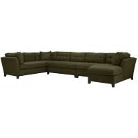 Cityscape 4-pc. Sectional in Elliot Avocado by H.M. Richards