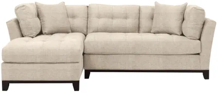 Cityscape 2-pc. Sectional in Elliot Pebble by H.M. Richards