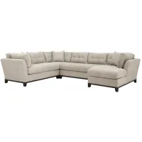 Cityscape 4-pc. Sectional in Elliot Pebble by H.M. Richards