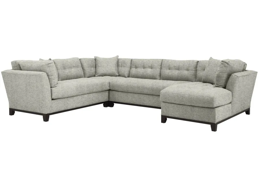 Cityscape 3-pc. Sectional in Elliot Smoke by H.M. Richards