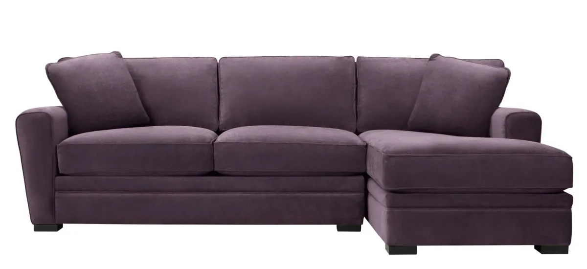 Artemis II 2-pc. Full Sleeper Right Hand Facing Sectional Sofa in Gypsy Eggplant by Jonathan Louis