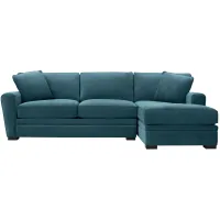 Artemis II 2-pc. Full Sleeper Right Hand Facing Sectional Sofa in Gypsy Teal by Jonathan Louis