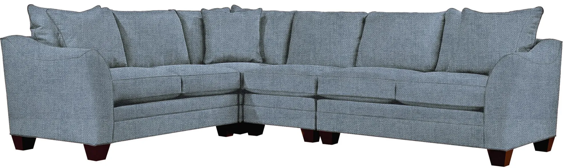 Foresthill 4-pc. Loveseat Sectional Sofa in Elliot French Blue by H.M. Richards