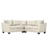 Foresthill 3-pc. Symmetrical Loveseat Sectional Sofa in Sugar Shack Alabaster by H.M. Richards