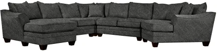 Foresthill 5-pc. Right Hand Facing Sectional Sofa in Elliot Graphite by H.M. Richards