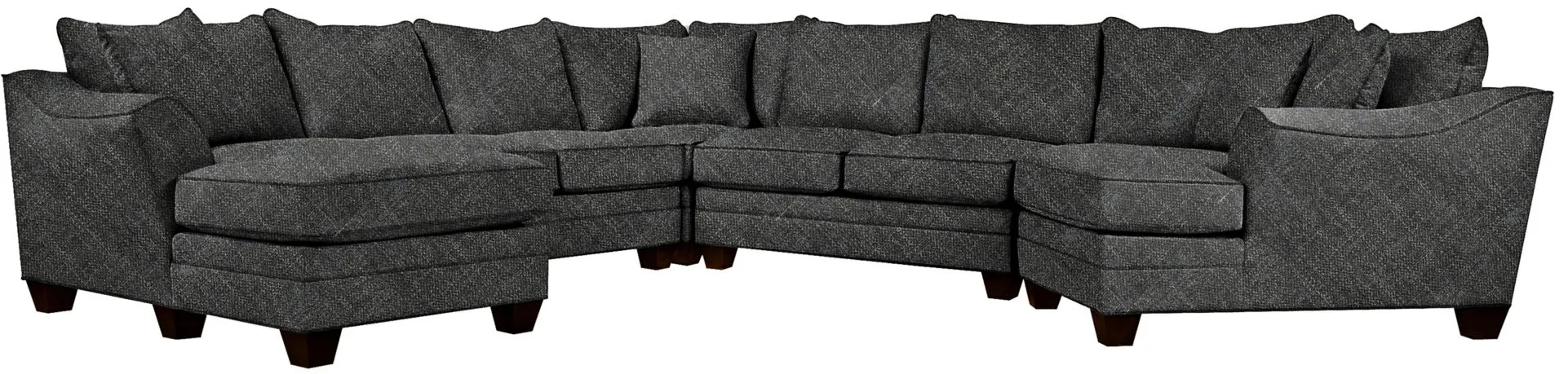 Foresthill 5-pc. Left Hand Facing Sectional Sofa in Elliot Graphite by H.M. Richards