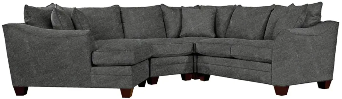 Foresthill 4-pc. Left Hand Cuddler Sectional Sofa in Elliot Graphite by H.M. Richards