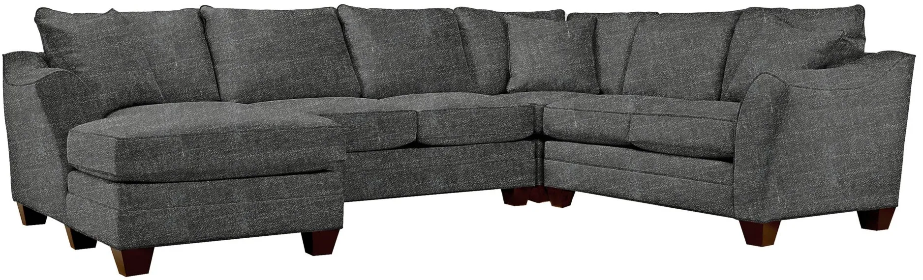 Foresthill 4-pc. Left Hand Chaise Sectional Sofa in Elliot Graphite by H.M. Richards