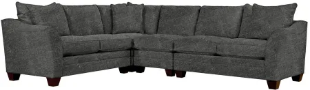 Foresthill 4-pc. Loveseat Sectional Sofa in Elliot Graphite by H.M. Richards