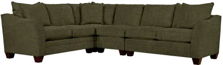 Foresthill 4-pc. Loveseat Sectional Sofa in Elliot Avocado by H.M. Richards
